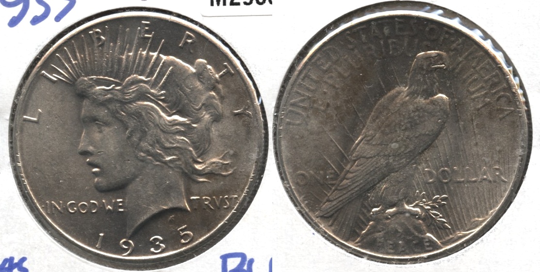 1935 Peace Silver Dollar MS-60 #h