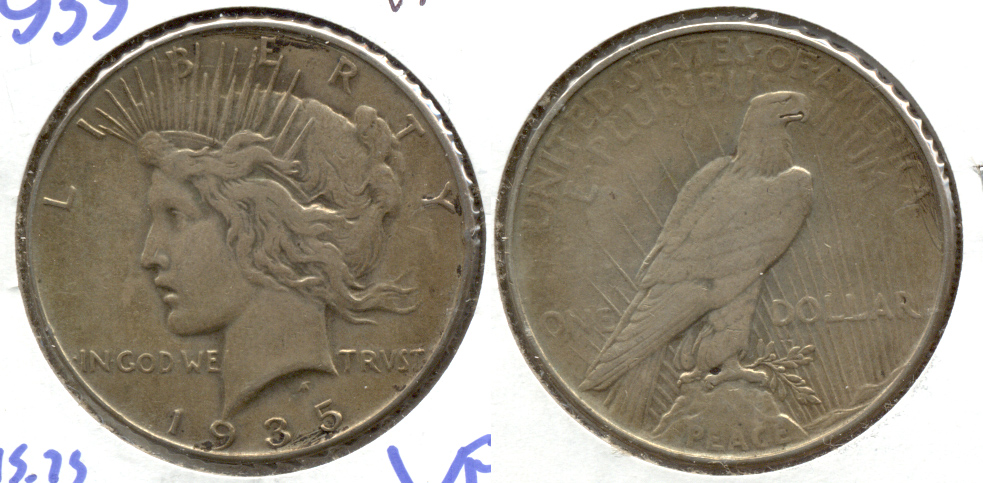 1935 Peace Silver Dollar VF-20