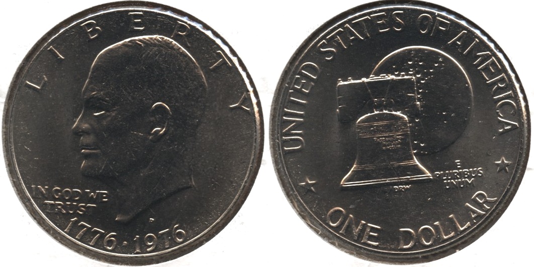 1976-D Type 2 Eisenhower Dollar Mint State