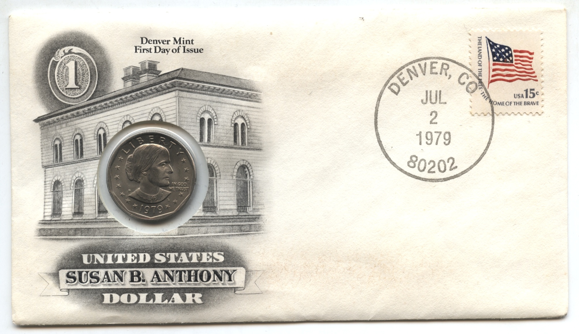 1979-D Anthony Dollar First Day Cover