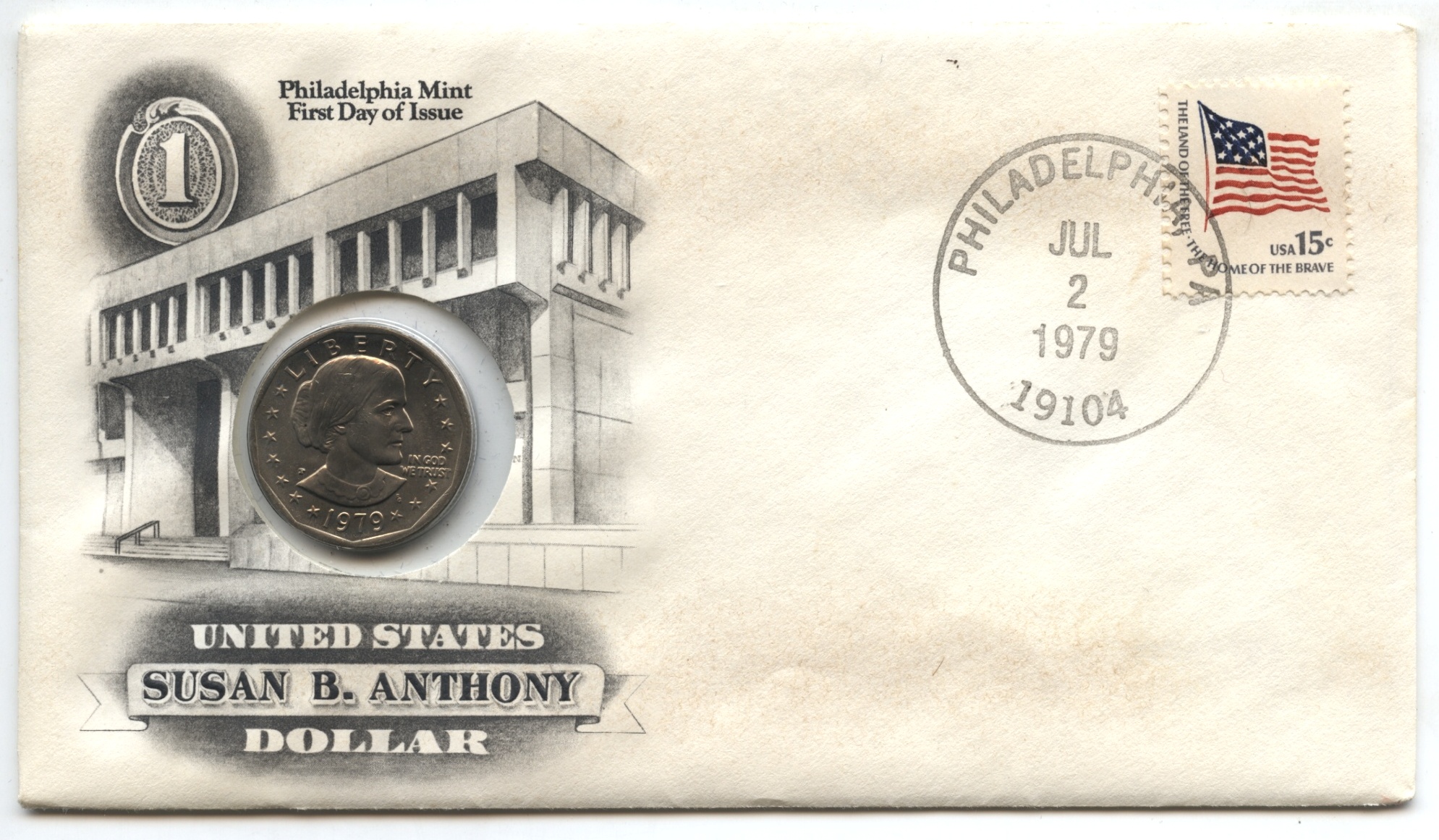 1979-P Anthony Dollar First Day Cover