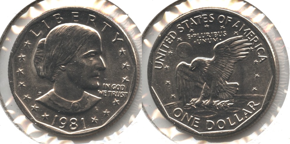 1981-P Anthony Dollar Mint State