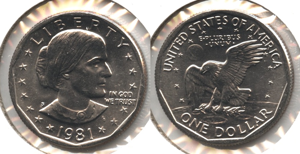 1981-S Anthony Dollar Mint State
