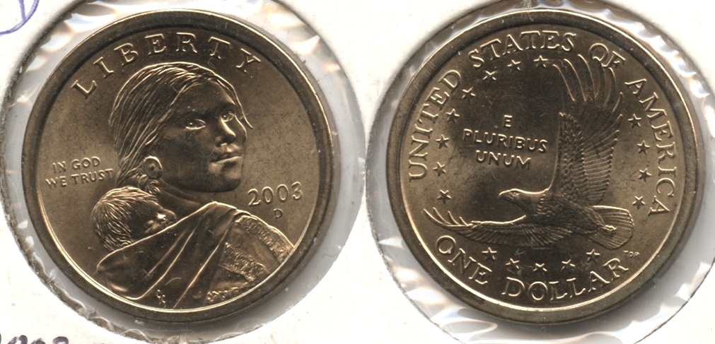 2003-D Sacagawea Dollar Mint State