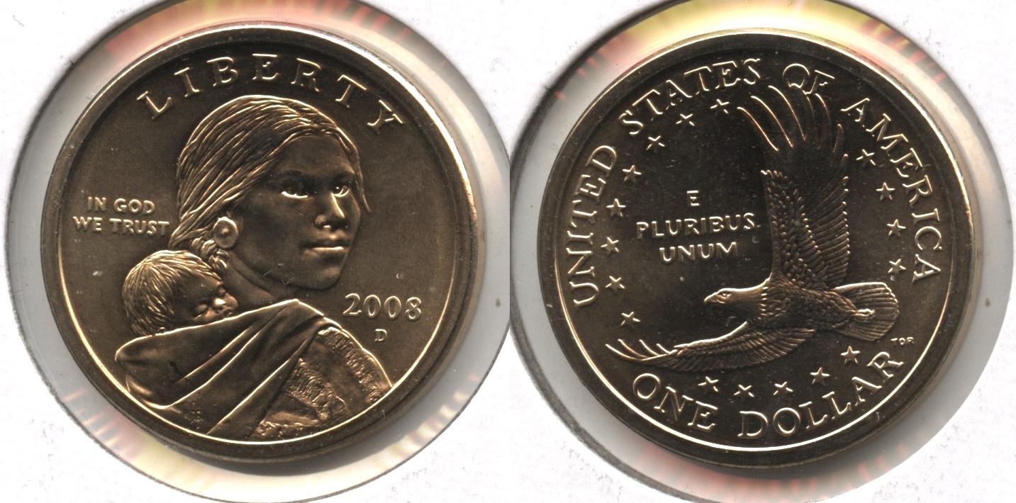 2008-D Sacagawea Dollar Mint Set Satin Finish