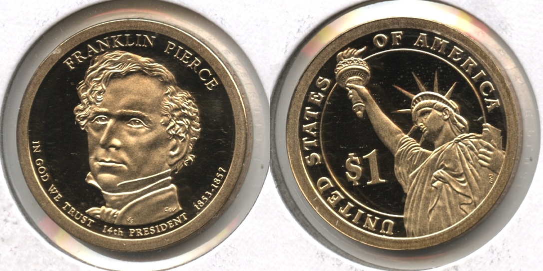 2010-S Franklin Pierce Presidential Dollar Proof