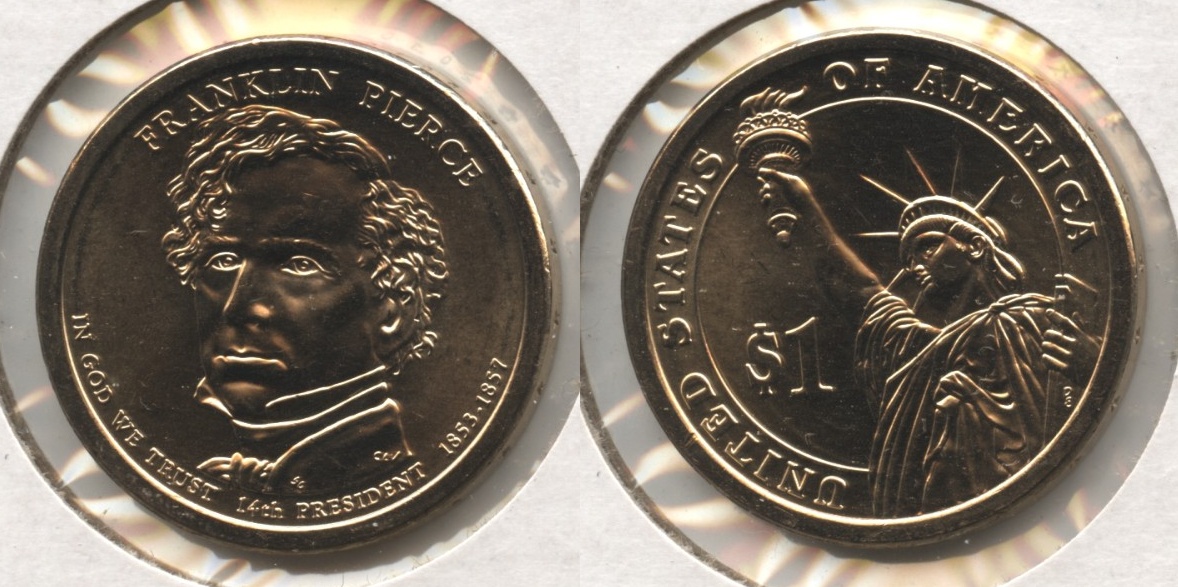 2010 Franklin Pierce Presidential Dollar Mint State