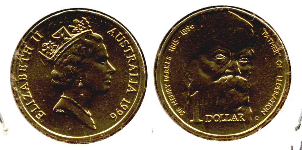 1996 Australia 1 Dollar MS-60