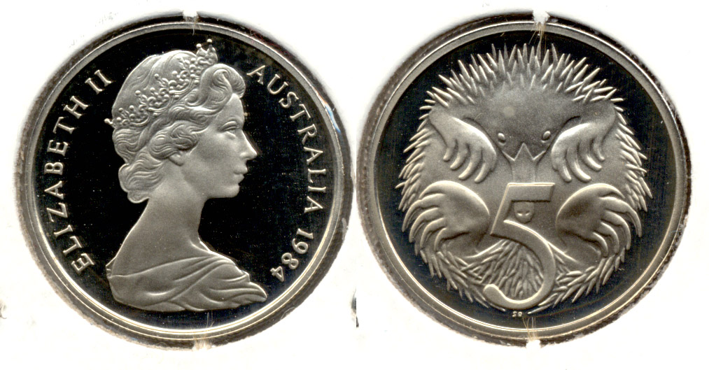1984 Australia 5 Cents Proof
