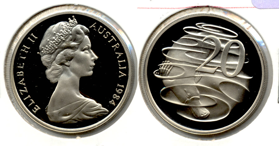 1984 Australia 20 Cents Proof