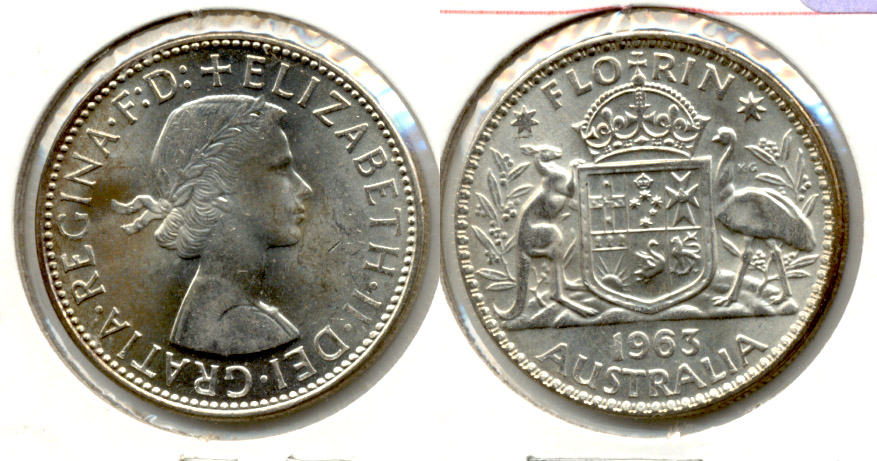1963 Australia Florin MS-63