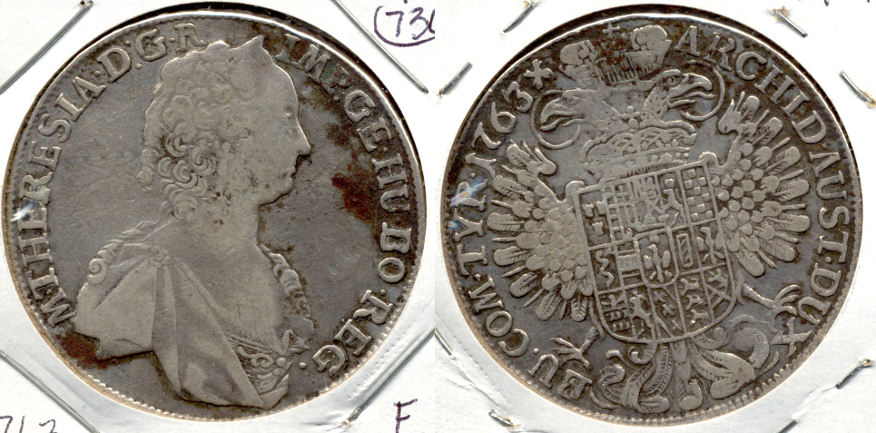 1763 Austria Thaler Fine-12