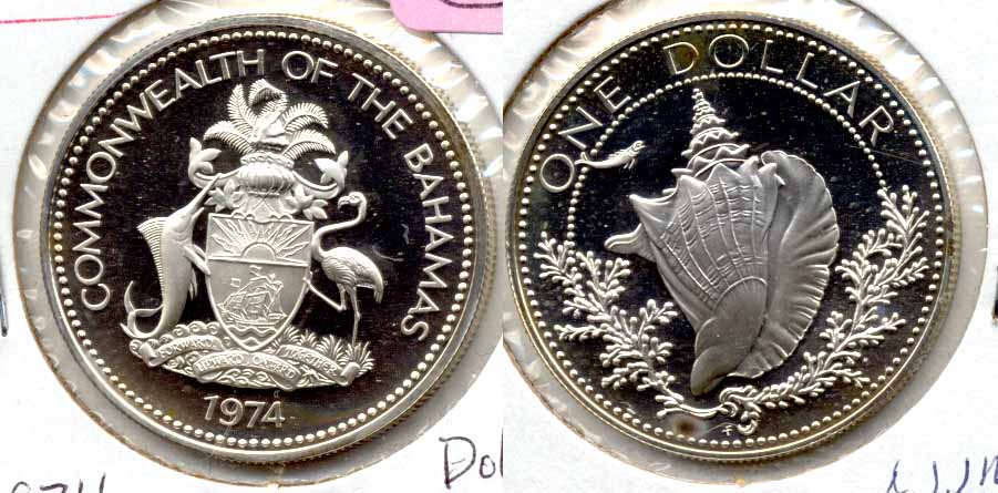 1974 Bahamas $1 Dollar Proof
