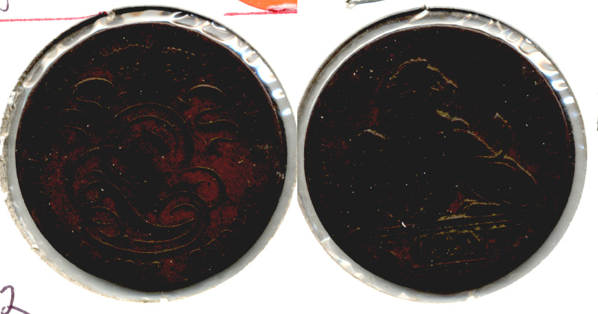 1842 Belgium 5 Centimes VG-8