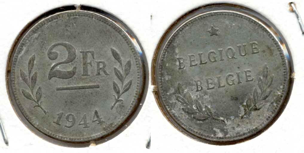 1944 Belgium 2 Franks VF-20