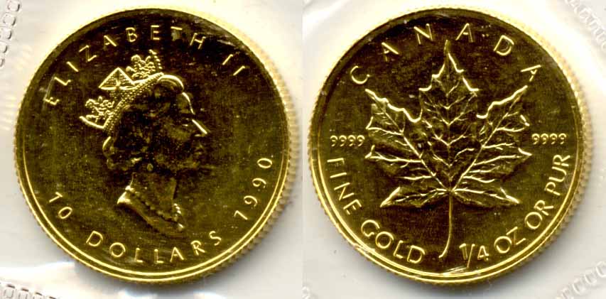 1990 Canada 10 Dollar Gold MS