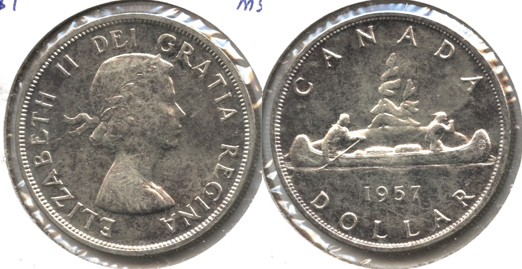 1957 Canada 1 Dollar MS-63