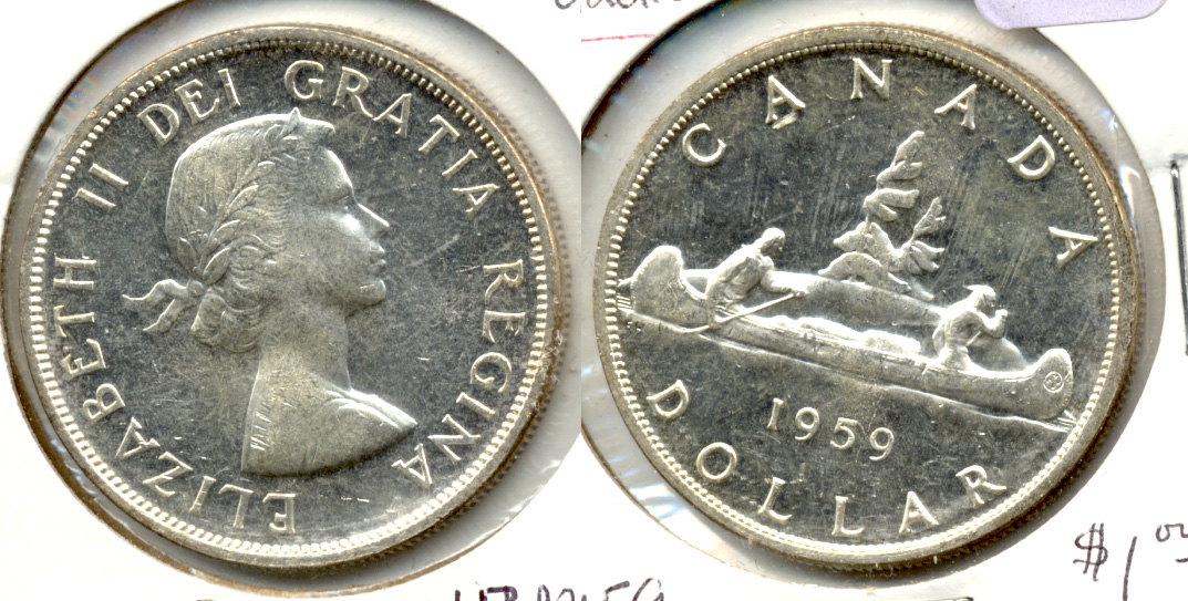 1959 Canada 1 Dollar MS-60