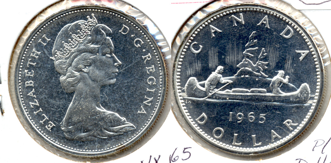 Canada 1965 1 Dollar Variety 2 Prooflike