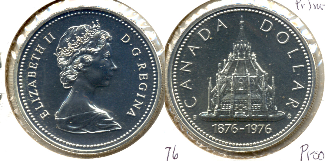 1976 Parliament Canada 1 Dollar Proof