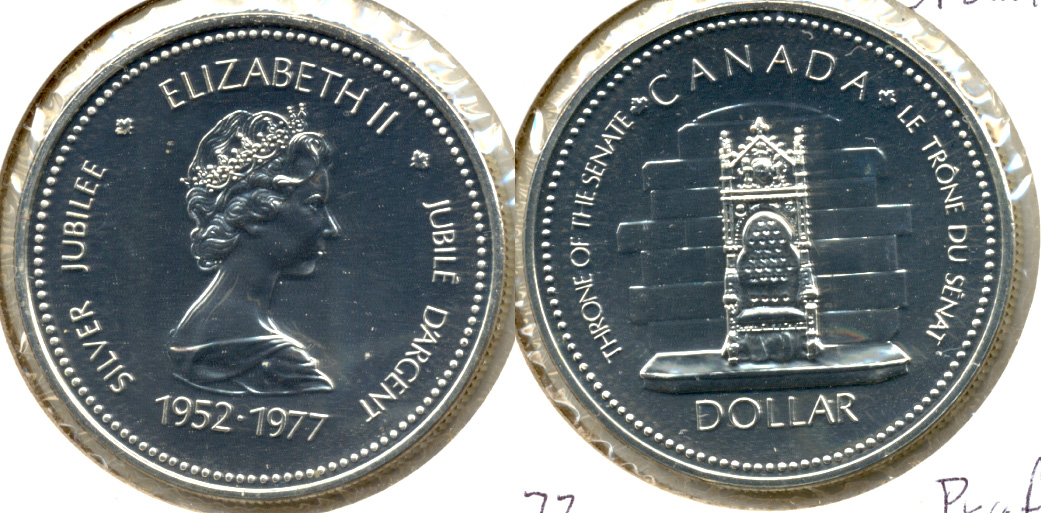1977 Silver Jubilee Canada 1 Dollar Proof