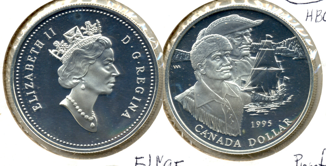 1995 HBC Canada 1 Dollar Proof