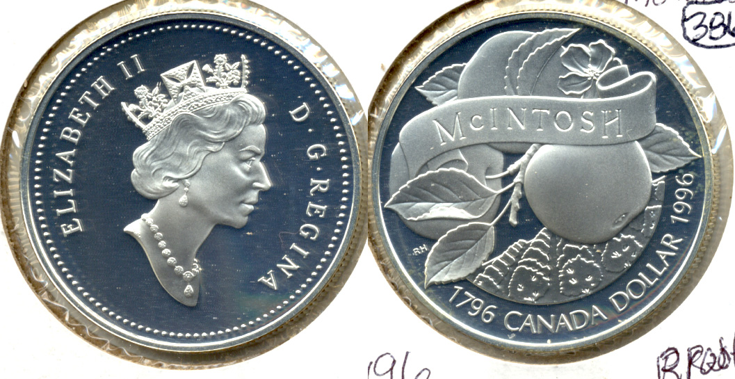 1996 McIntosh Canada 1 Dollar Proof