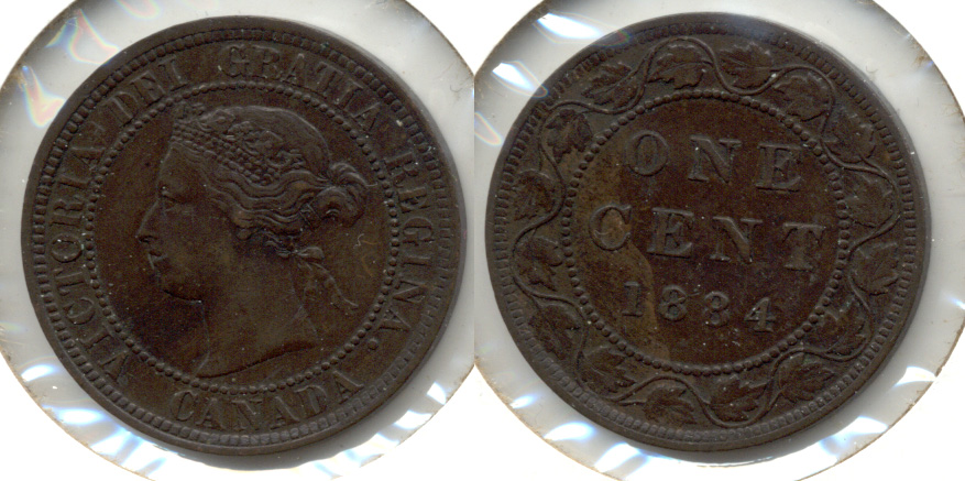 Canada 1 Cent 1884 EF-40