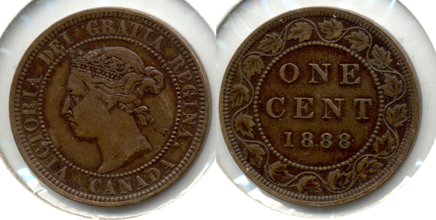 1888 Canada 1 Cent VF-30