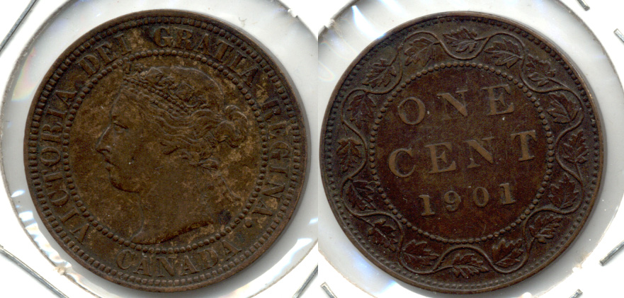 1901 Canada 1 Cent EF-40
