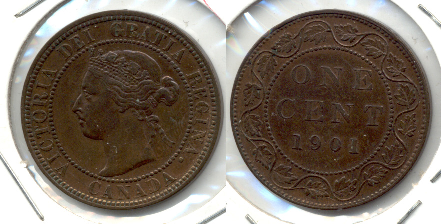 1901 Canada 1 Cent EF-40 a