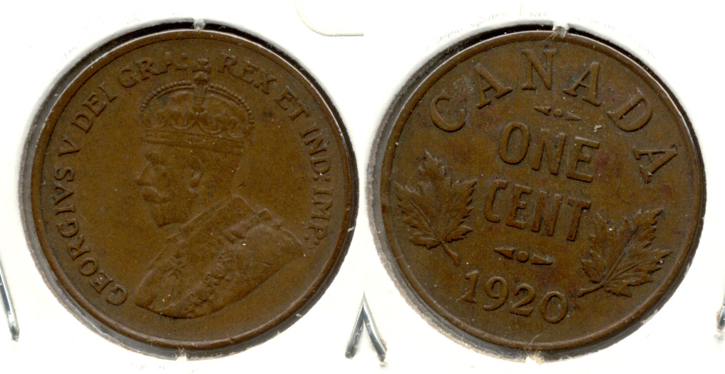 1920 Canada 1 Cent EF-40