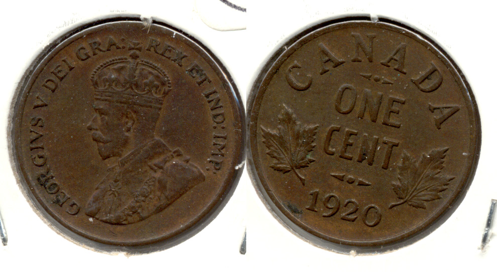1920 Canada 1 Cent VF-20