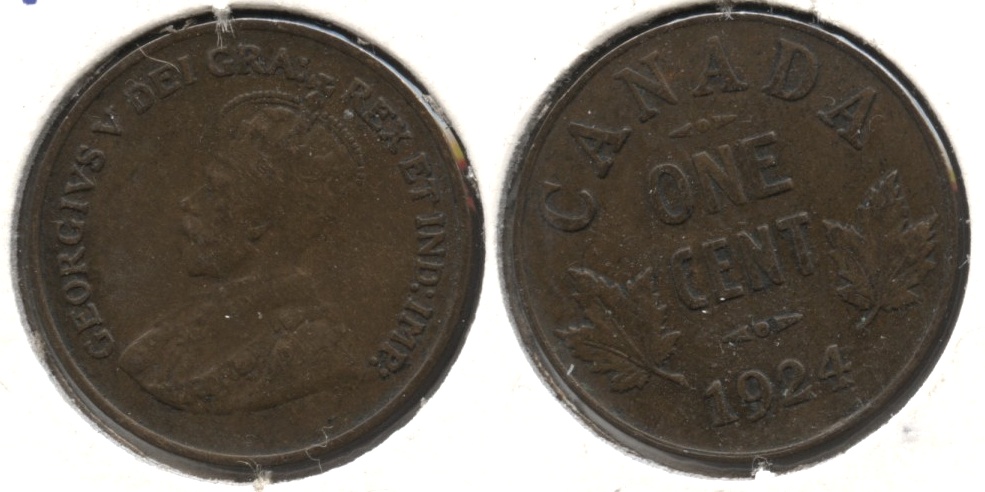 1924 Canada 1 Cent EF-40