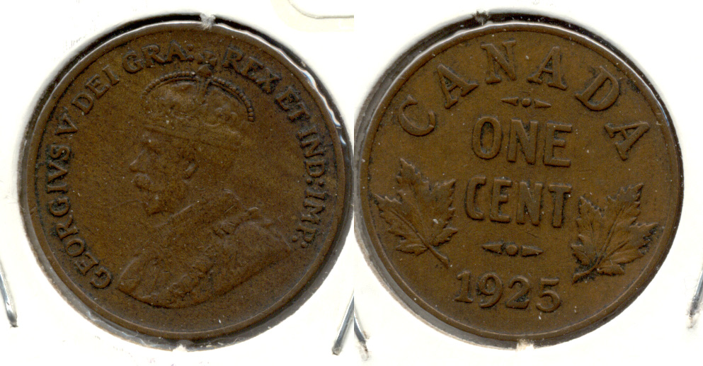 1925 Canada 1 Cent VF-20