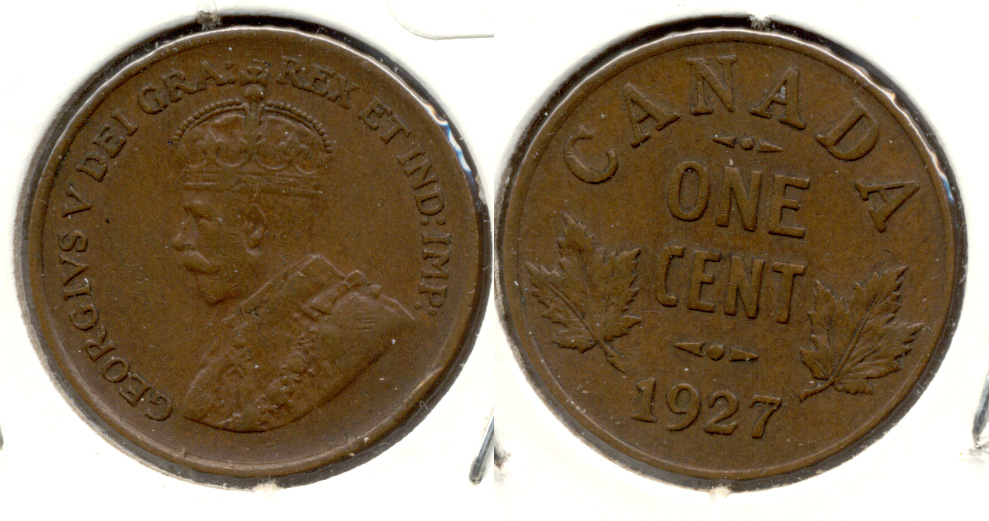 1927 Canada 1 Cent VF-20