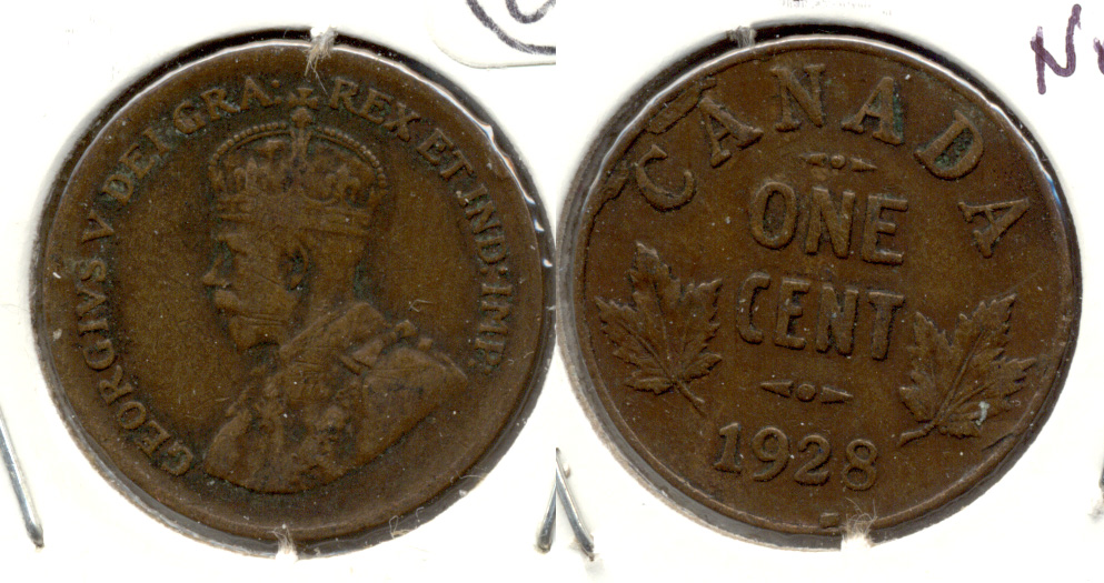 1928 Canada 1 Cent VF-20