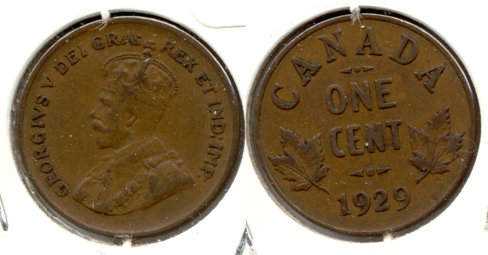 1929 Canada 1 Cent VF-20