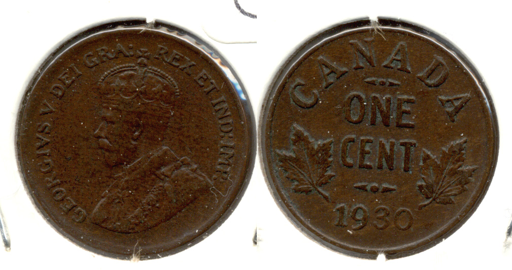 1930 Canada 1 Cent VF-30