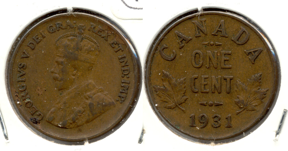 1931 Canada 1 Cent VG-8