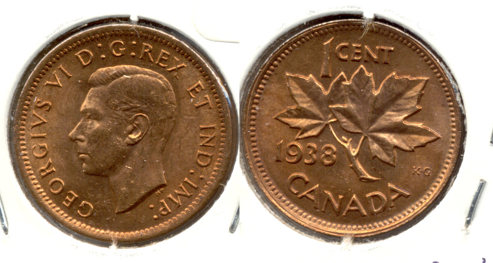 1938 Canada 1 Cent MS-63