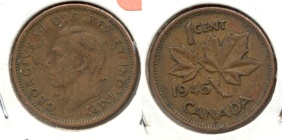 1945 Canada 1 Cent VG-8