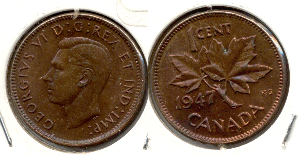 1947 Canada 1 Cent EF-40