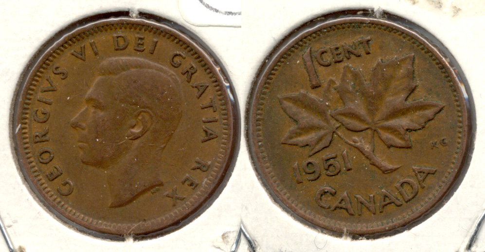 1951 Canada 1 Cent Fine-12