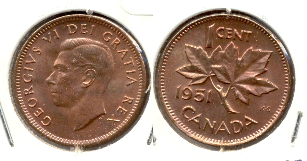 1951 Canada 1 Cent MS-63