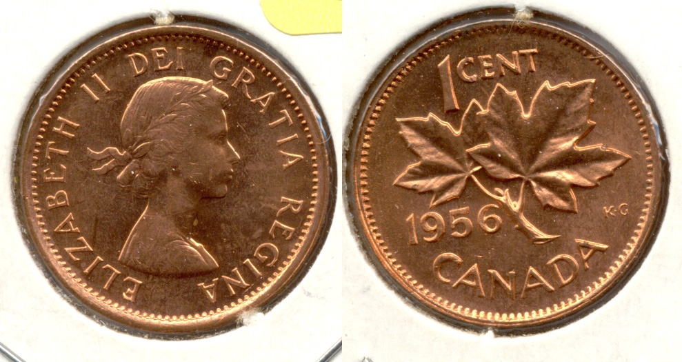 1956 Canada 1 Cent MS-63
