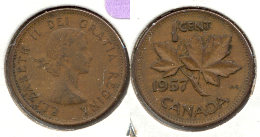 1957 Canada 1 Cent Fine-12