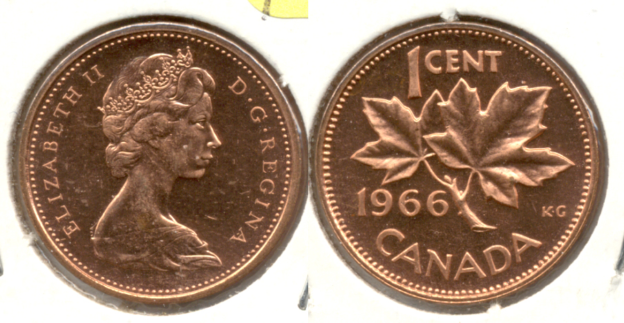 1966 Canada 1 Cent Prooflike