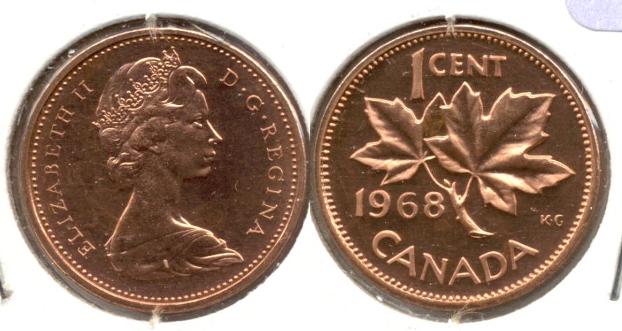 1968 Canada 1 Cent Prooflike