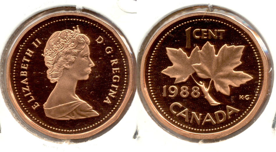 1988 Canada 1 Cent Proof